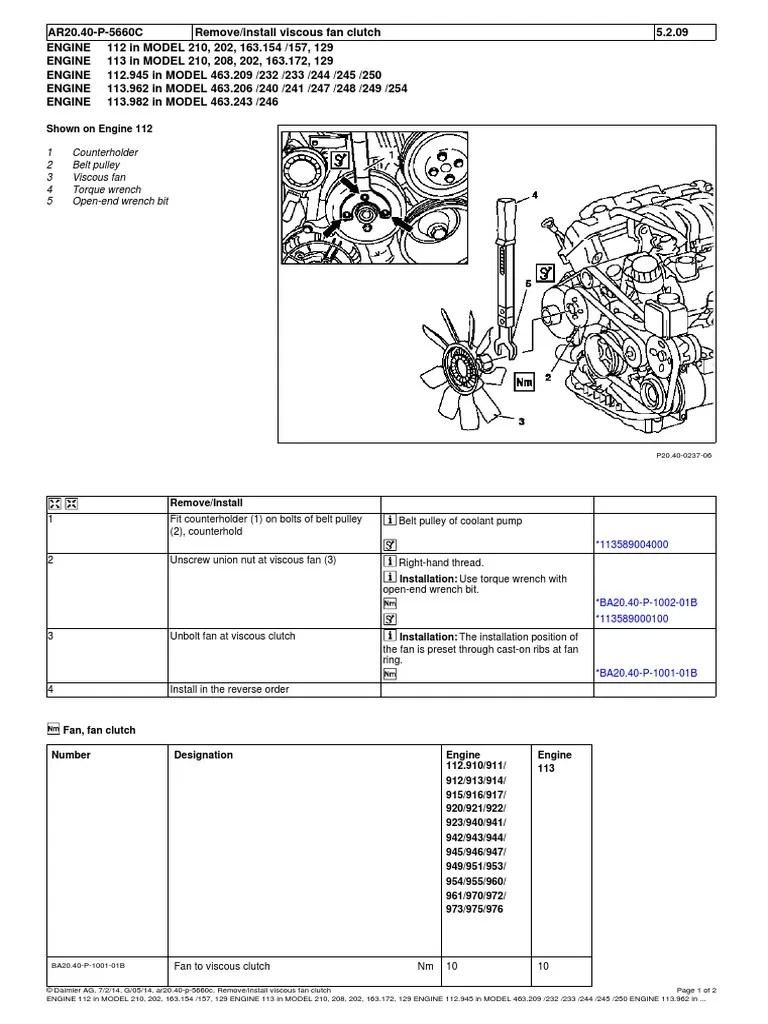 Install Viscous Fan Clutch PDF Belt (Mechanical) Automotive