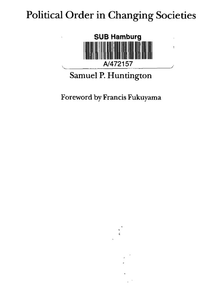 political order in changing societies Modernization Theory Social