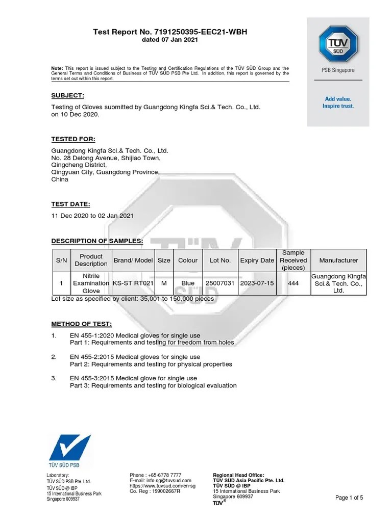 tüv report 2023 En455 | Pdf | Natural Rubber | Business