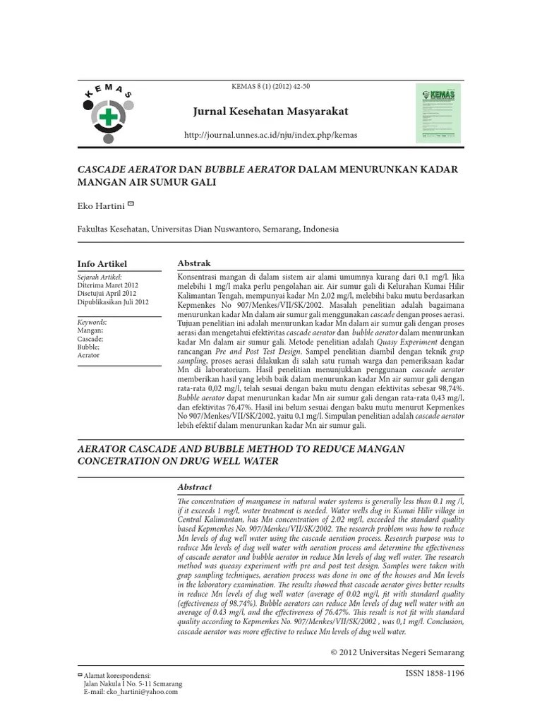 ID Cascade Aerator Dan Bubble Aerator Dalam | PDF