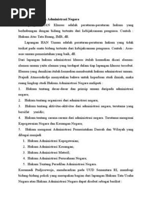 Hukum Administrasi Negara | PDF