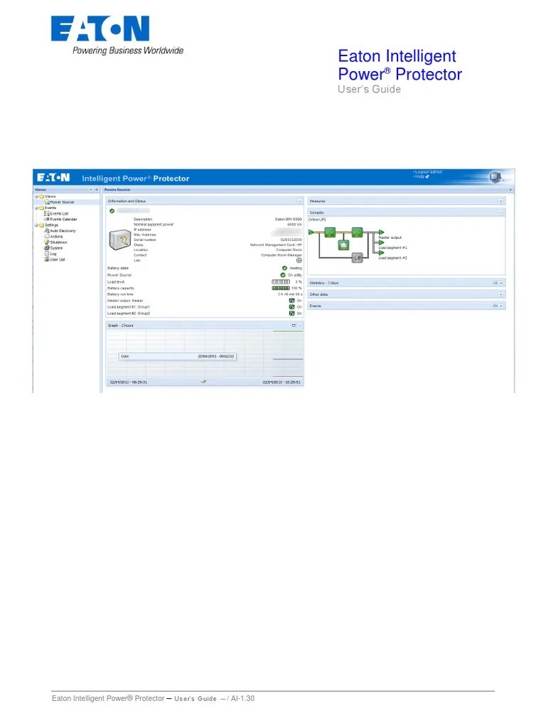 Eaton Intelligent Power Protector User's Guide PDF Installation