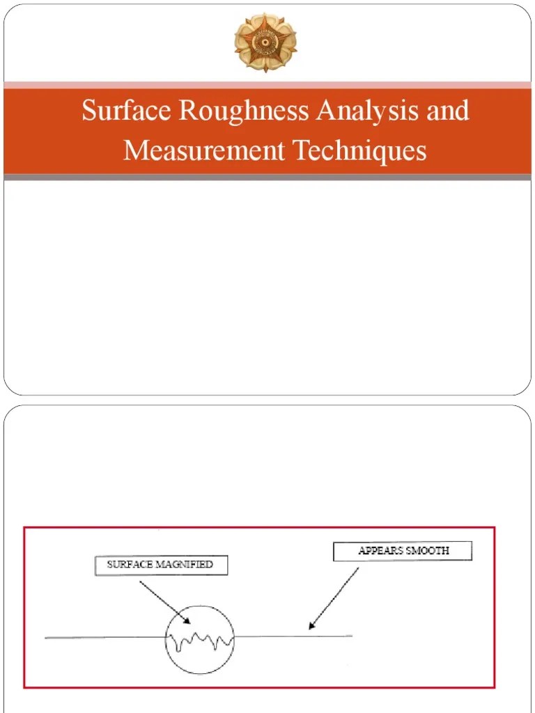 Surface Roughness Analysis and Measurement Techniques A Guide to