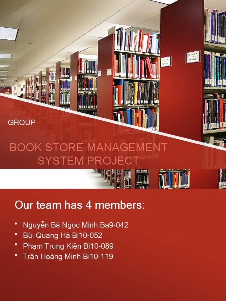 Book Store Management System Project PDF