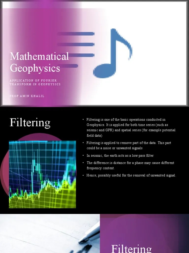 Mathematical Geophysics Application of Fourier Transform in Geophysics