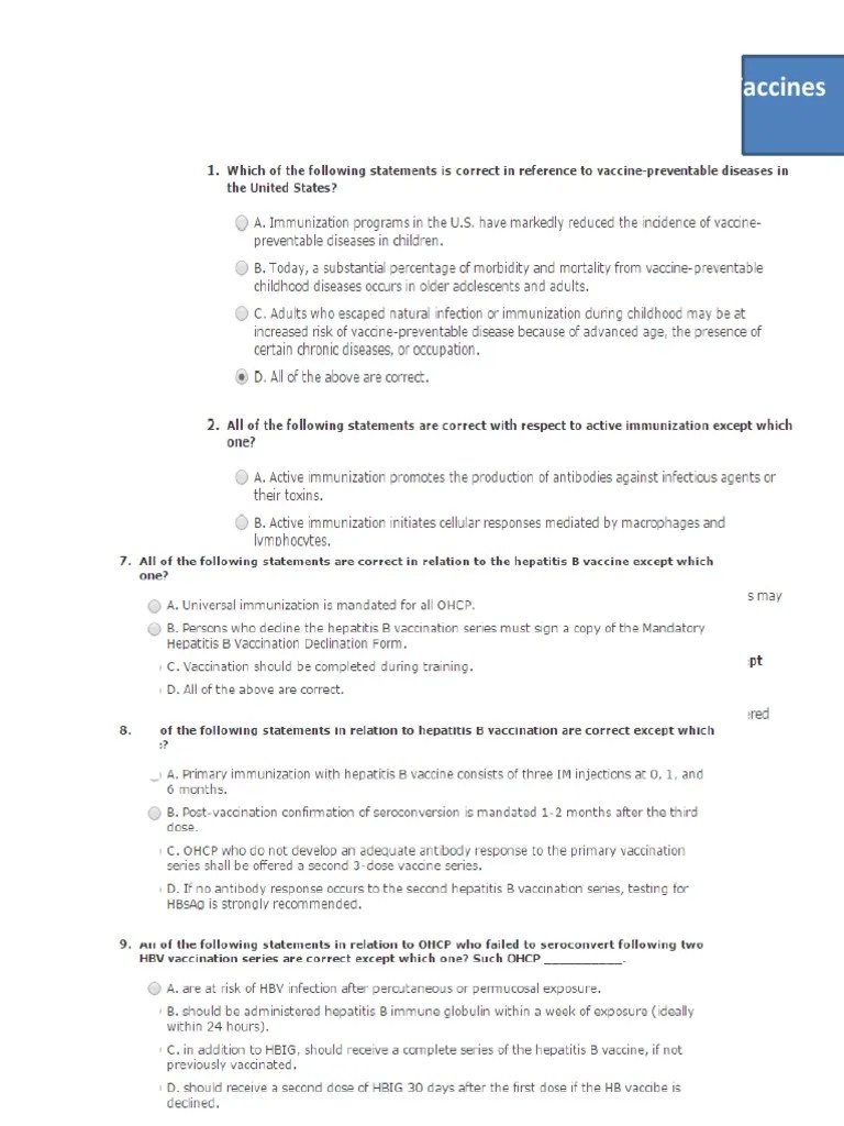 Infection Control Mcqs and Model Answer PDF Sterilization