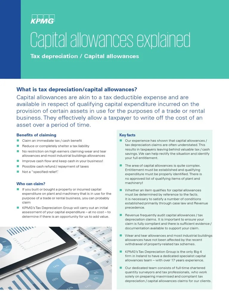 Ie Capital Allowances Explained PDF Taxpayer Leasehold Estate