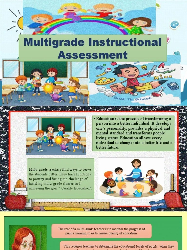 Multigrade Instructional Assessment PDF Educational Assessment