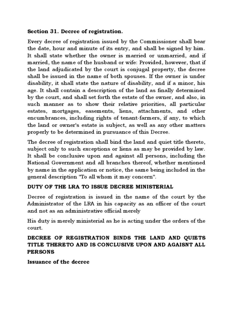 Section 31 PDF Title (Property) Burden Of Proof (Law)