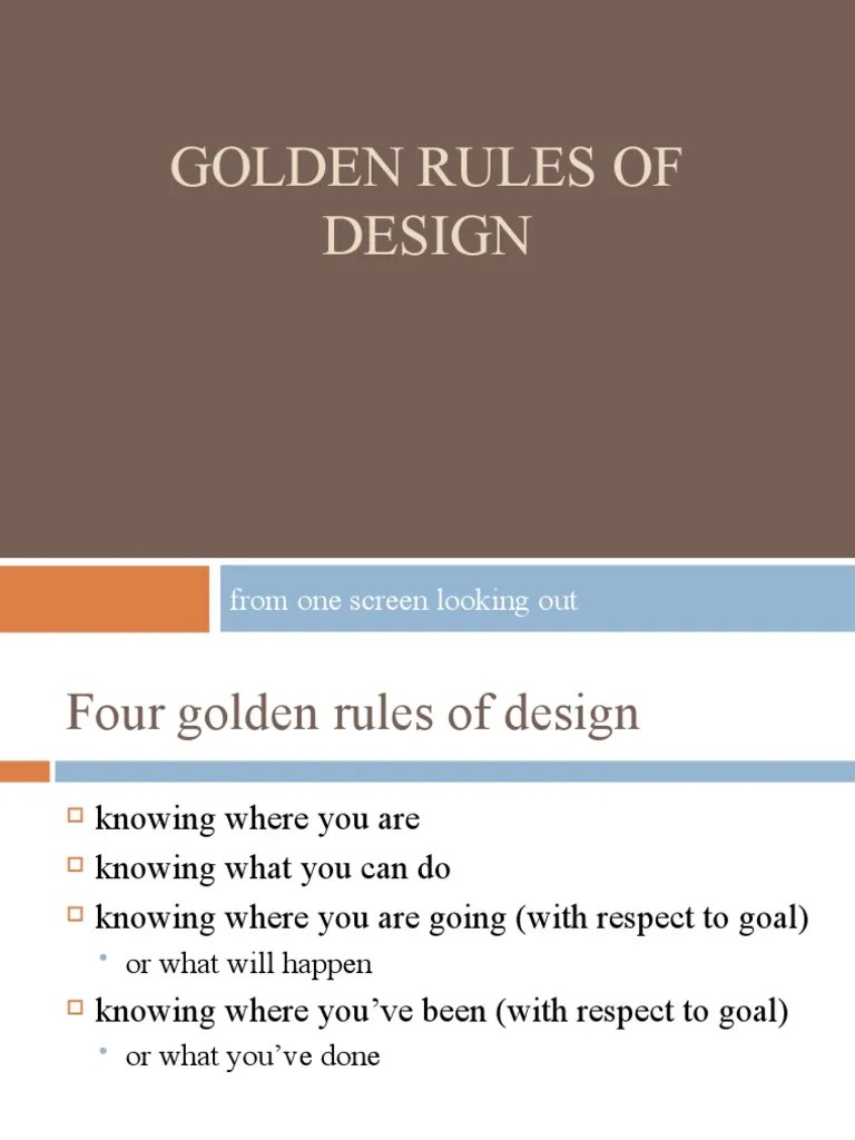 Four Essential Design Rules Explained | PDF | Information Science