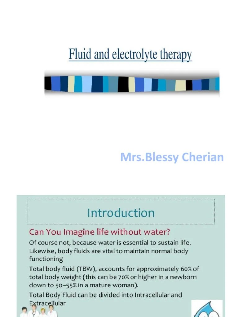 Fluid & Electrolyte Therapy PDF