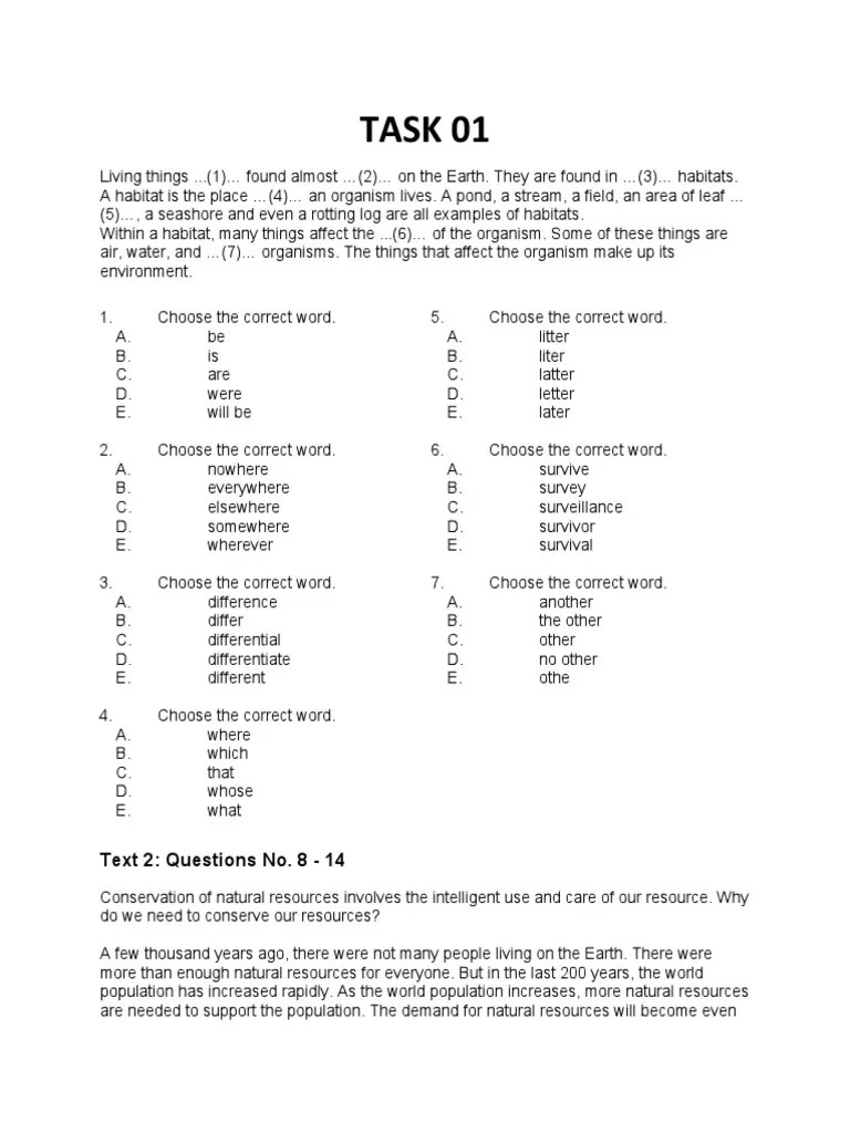 Task 01: Text 2: Questions No. 8 - 14 | PDF | Honey Bee | Pollination