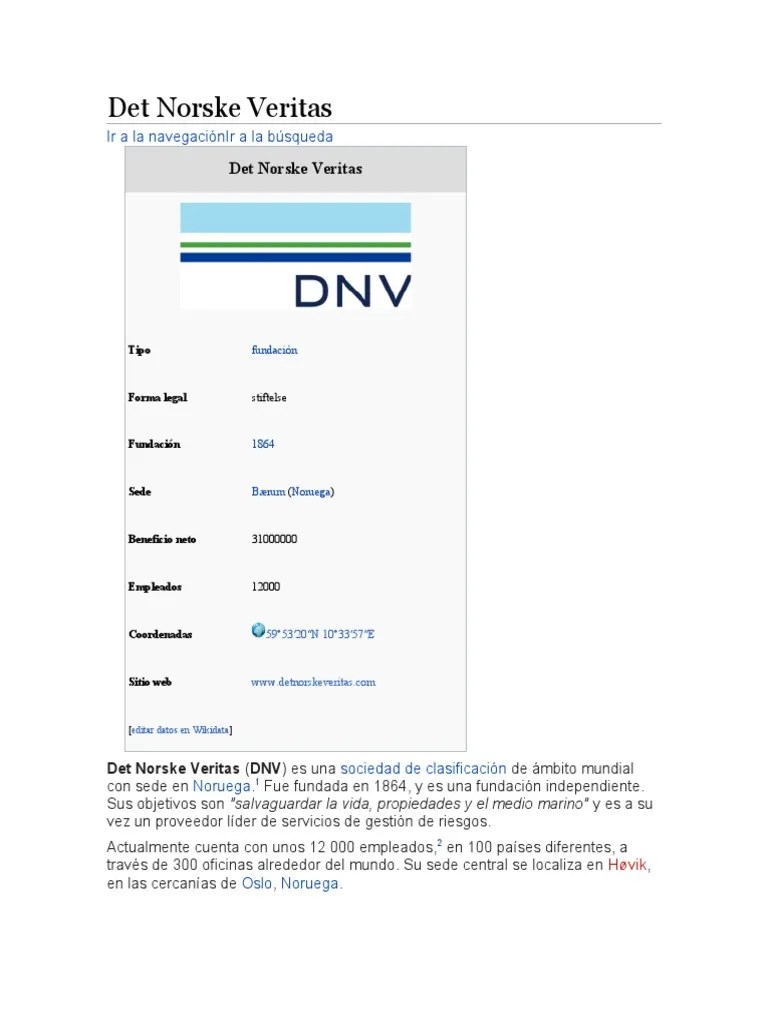 Det Norske Veritas PDF