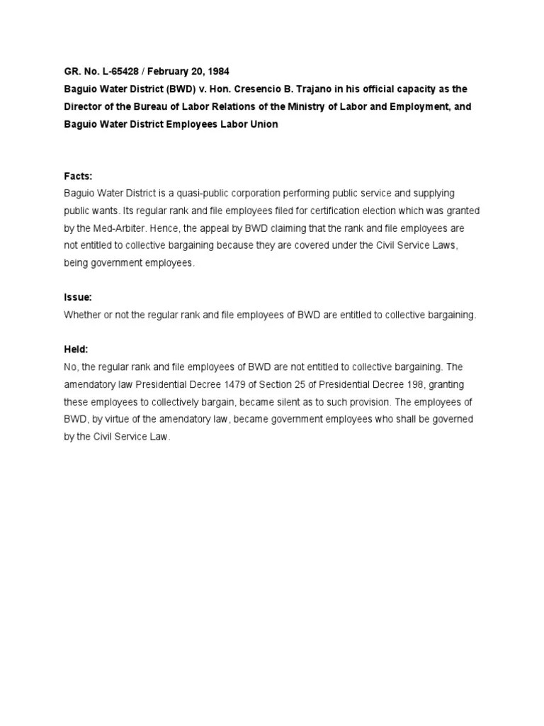 Baguio Water District - Done | PDF