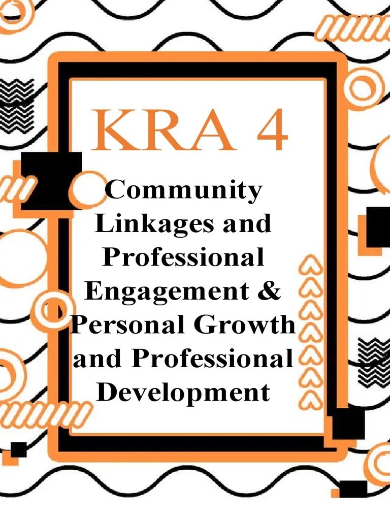 Community Linkages and Professional Engagement & Personal Growth and