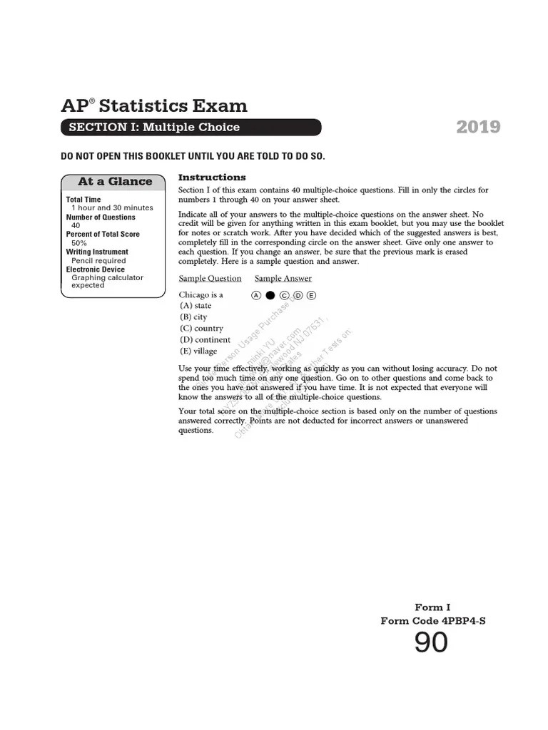 2019 Stat Ap | Pdf | Skewness | Wool