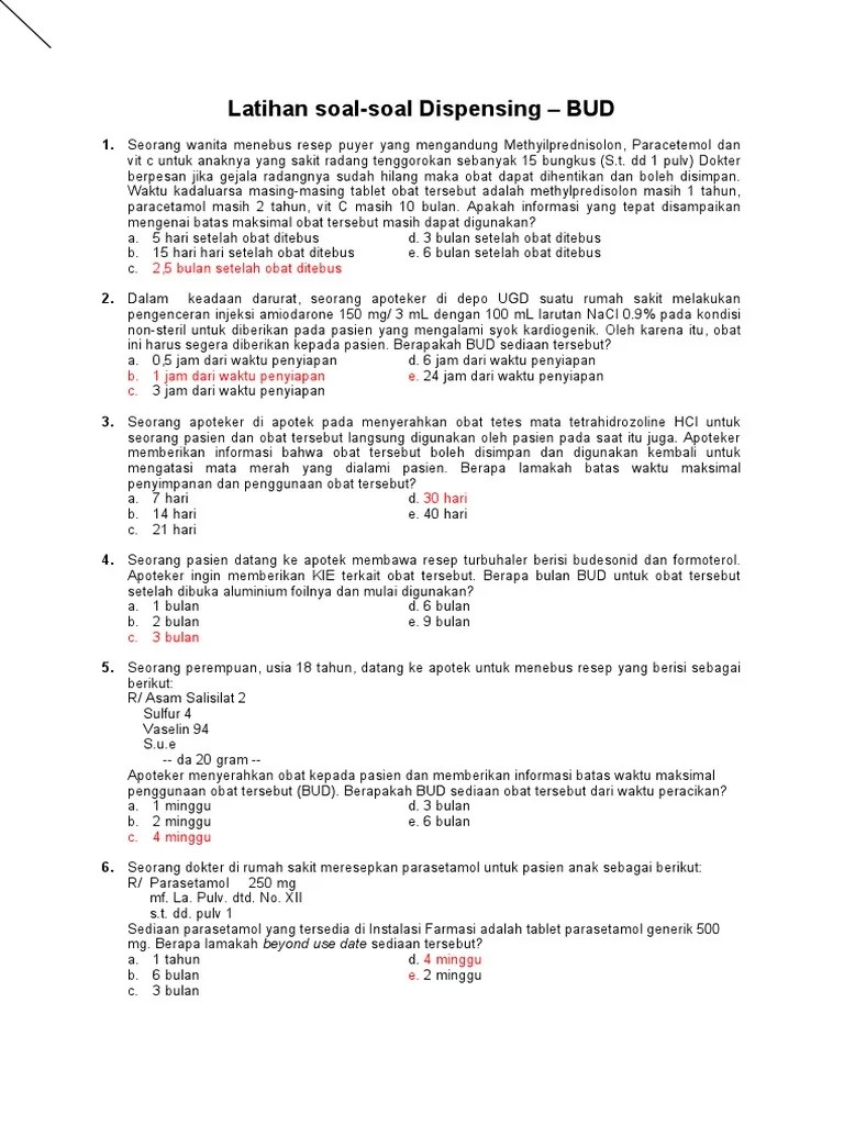 Latihan Soal UKAI | PDF