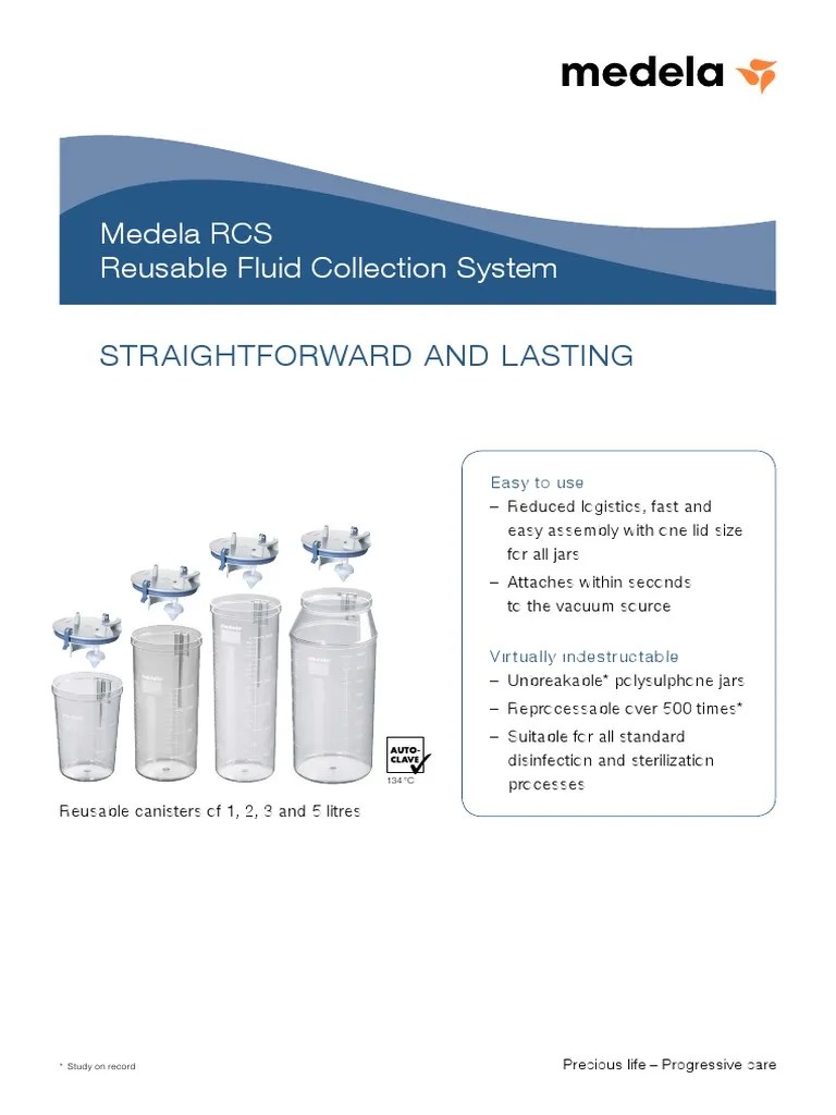 Medela RCS Reusable Fluid Collection System Straightforward and