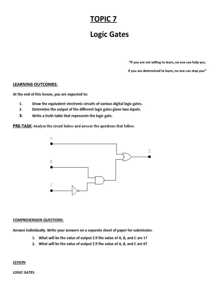Understanding Logic Gates An InDepth Look at the Basic Building