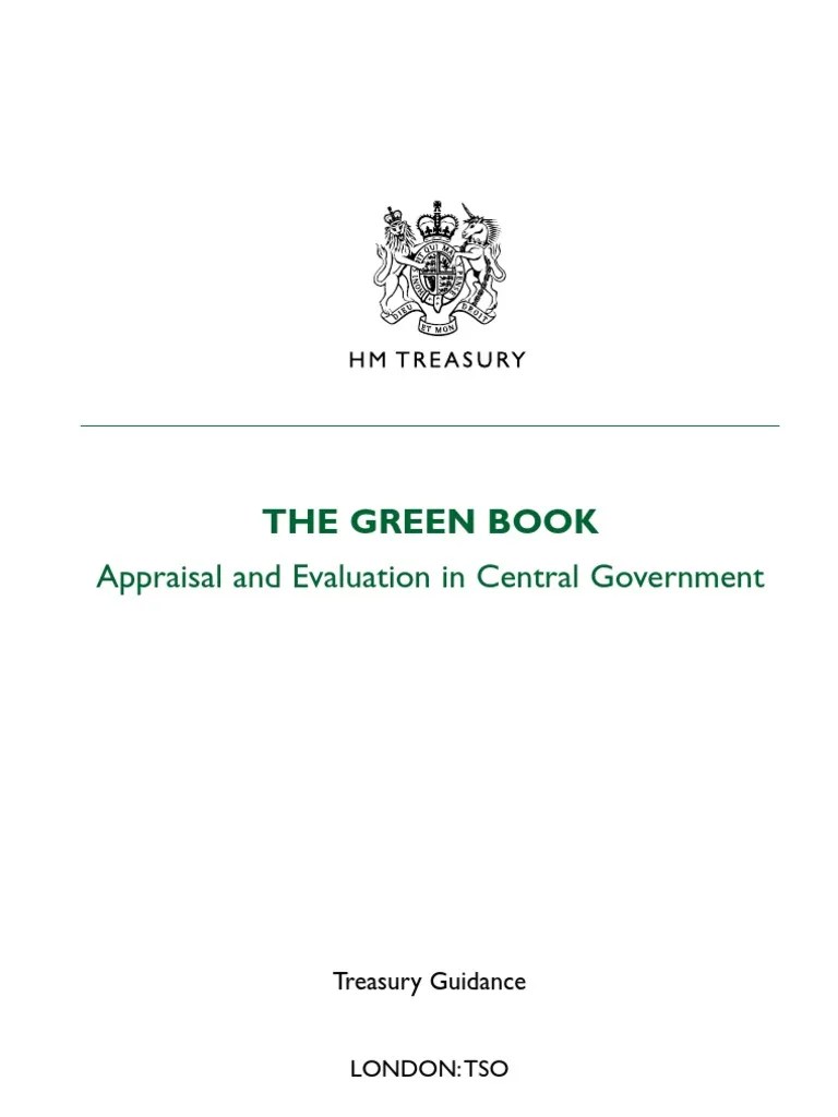 The Green Book PDF CostBenefit Analysis Real Estate Appraisal