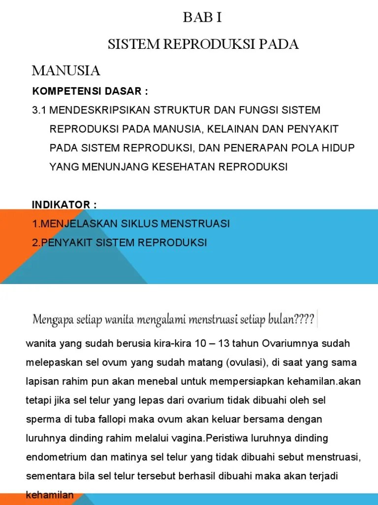 Materi Menstruasi Kelas 9