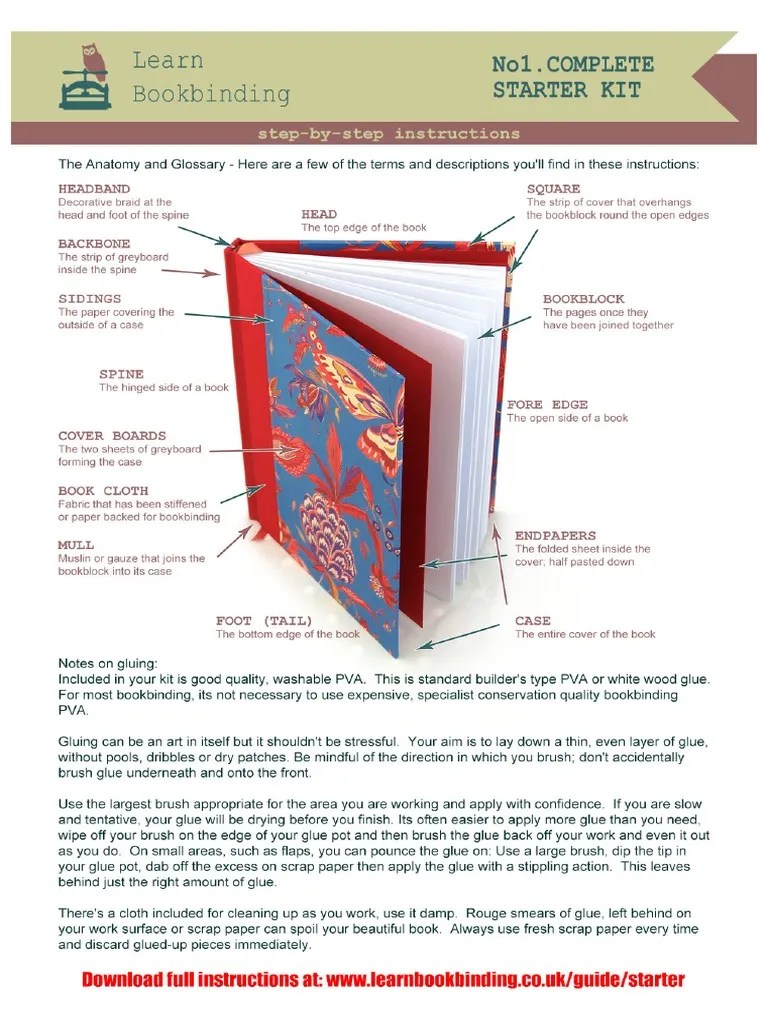 Learn Bookbinding Starter Guide PDF