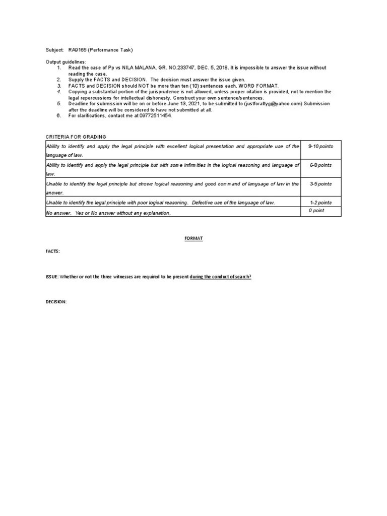 Chain of Custody RA 9165 PT PDF