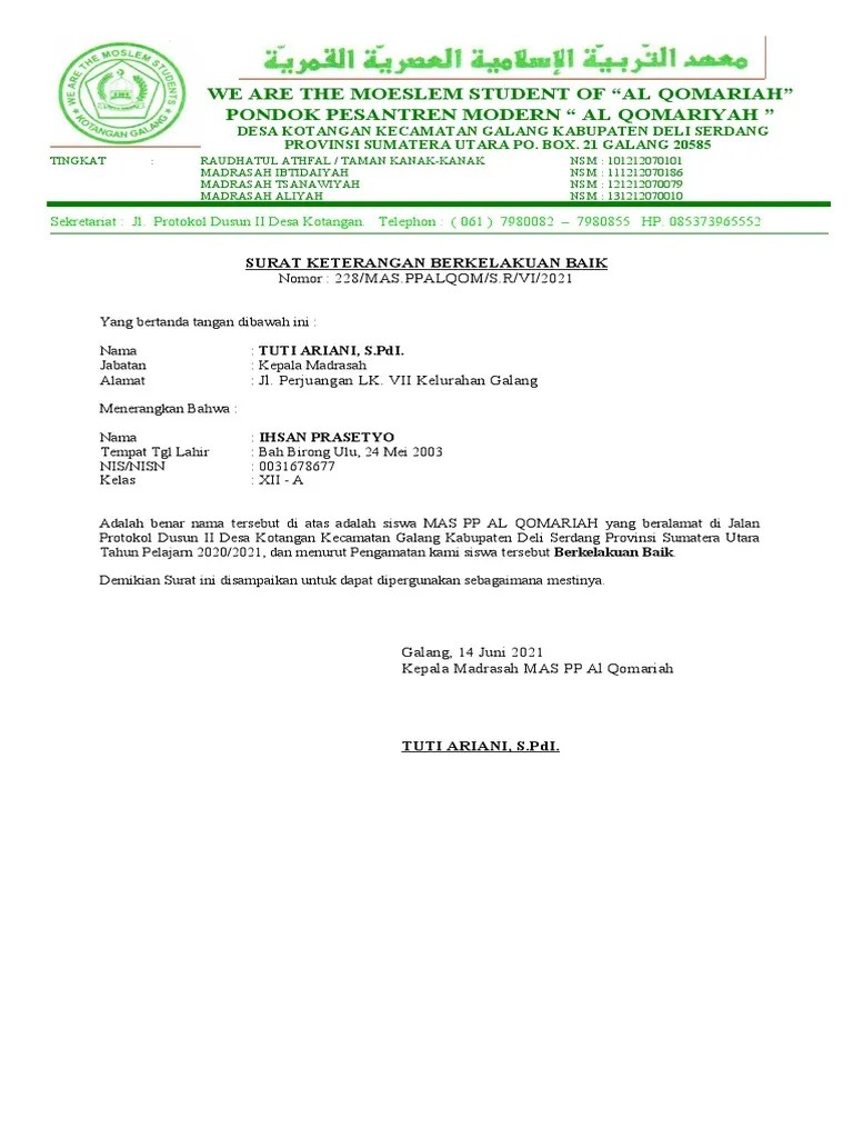 Skbb Mts Ihsan Prasetyo | PDF