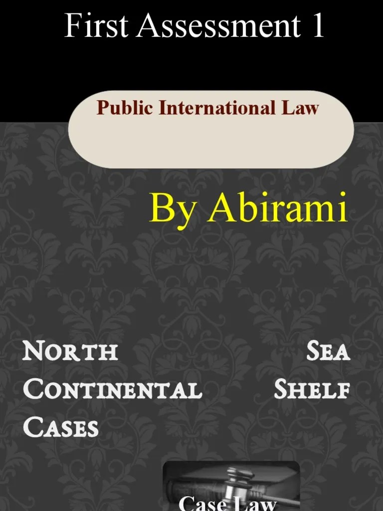 North Sea Continental Shelf Case PDF Trust Law Summary Judgment