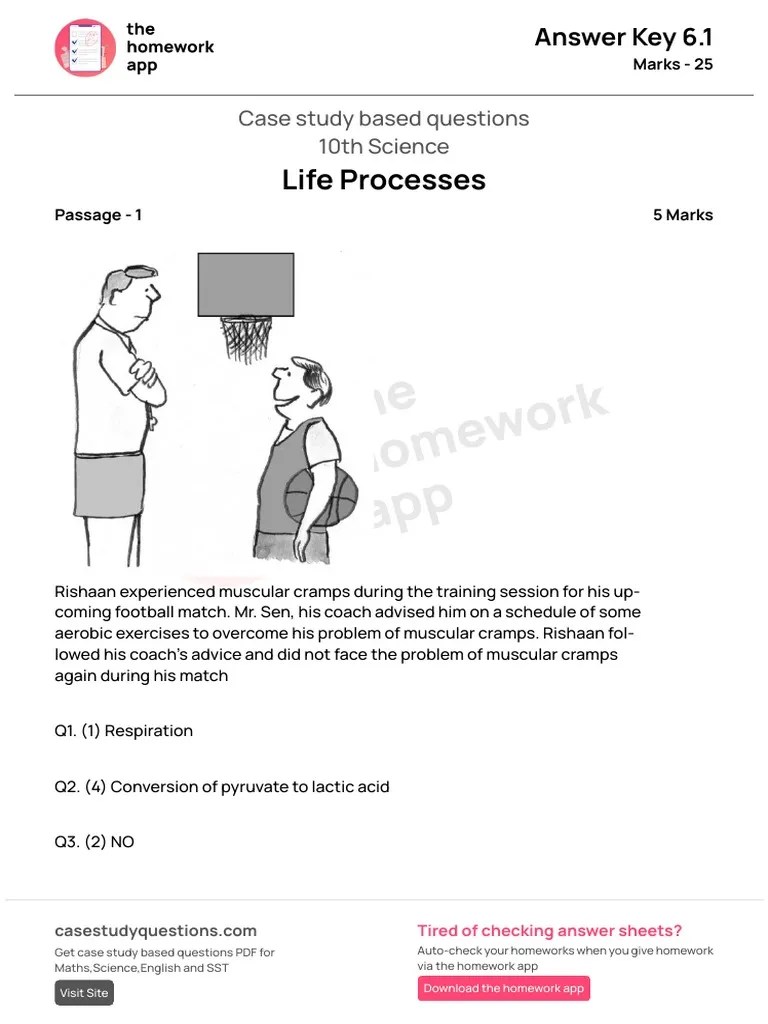 (Answer Key 6.1) - (Life Processes) | PDF | Diet & Nutrition | Nutrition