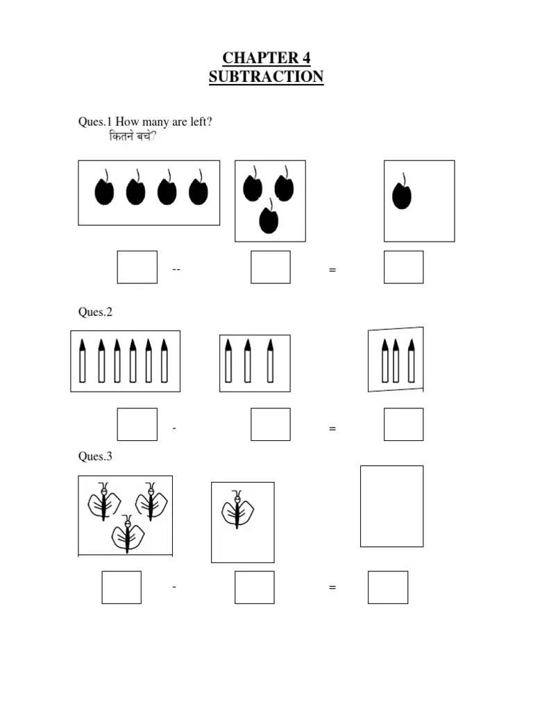 CBSE Class 1 Maths Chapter 4 Worksheet PDF
