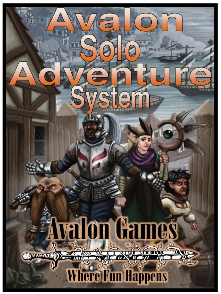 Avalon Solo Adventure System Core Rules PDF Dungeons & Dragons