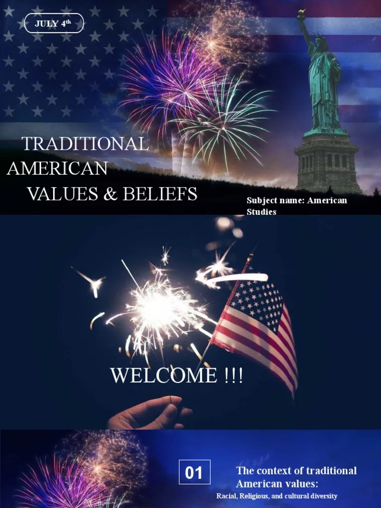 Traditional American Values PDF Multiculturalism The United States(05)