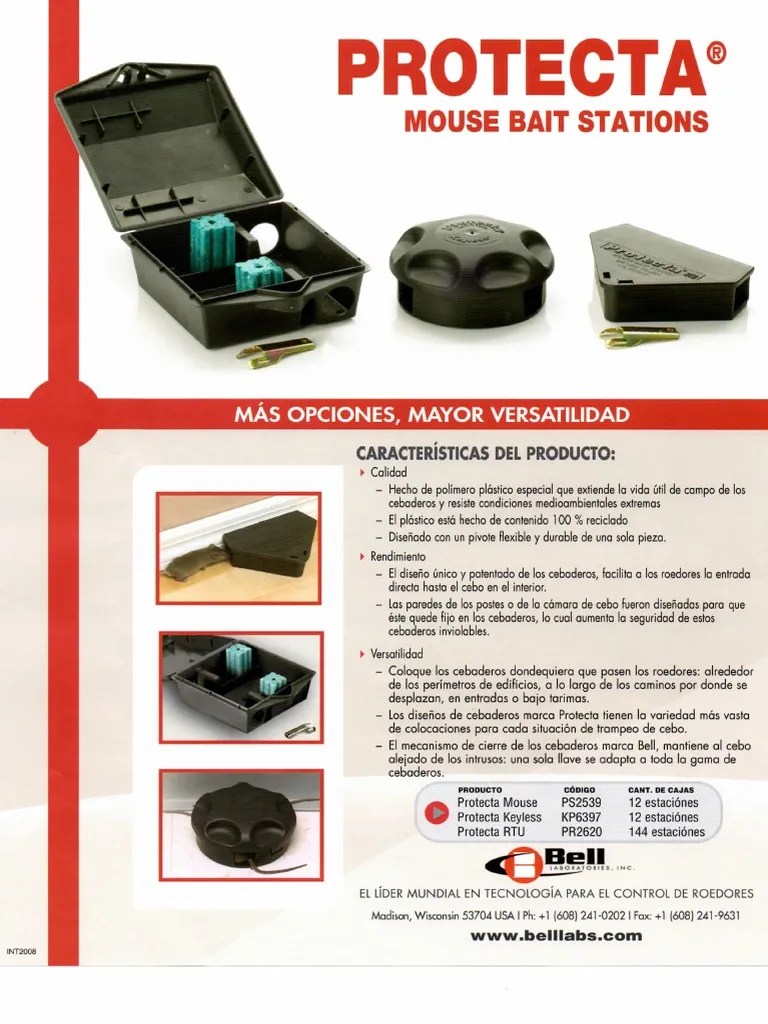 Ficha Tecnica Protecta Mouse Bait Stations PDF
