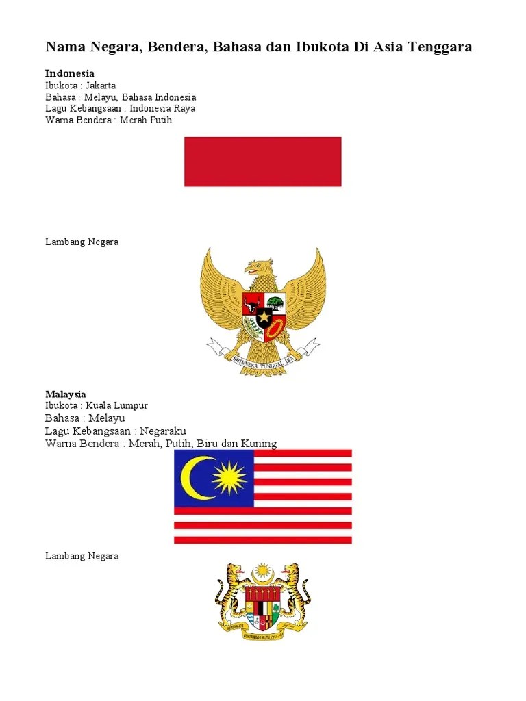 Nama Negara Asean | PDF