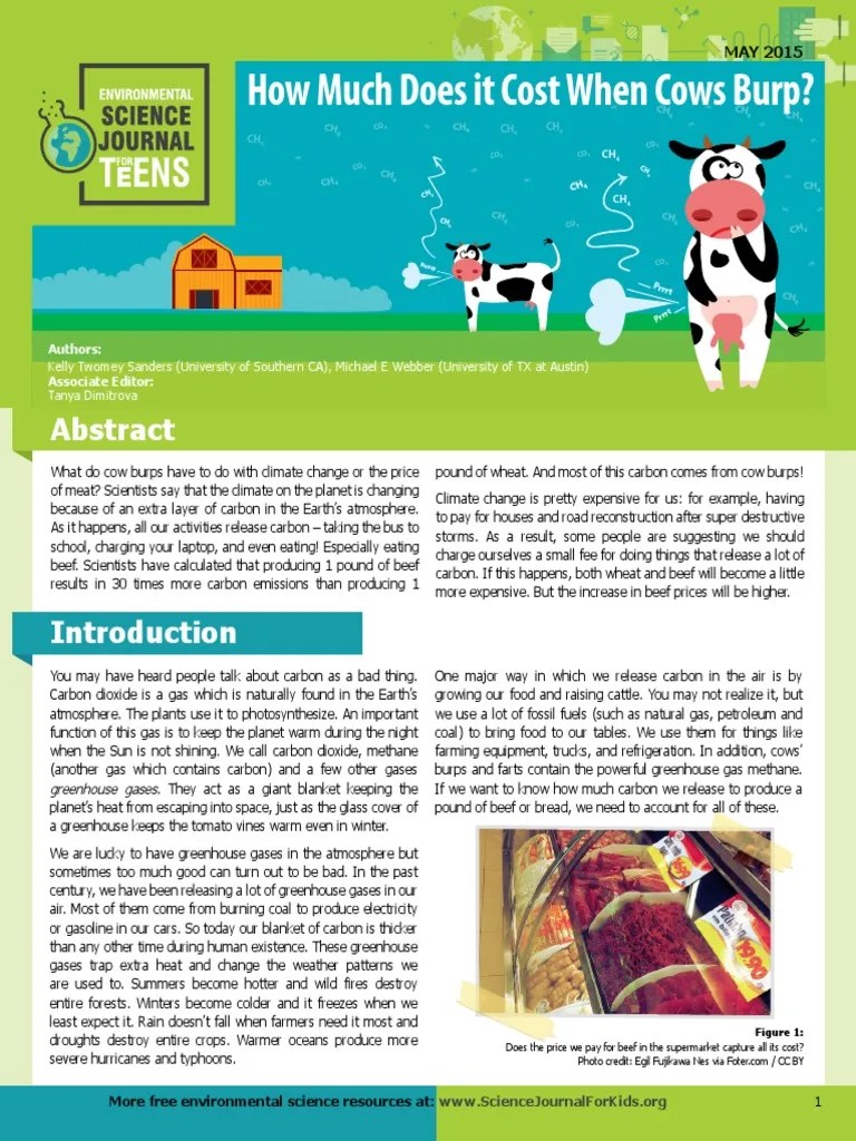 How Much Does It Cost When Cows Burp? CH CH CH CH CH PDF