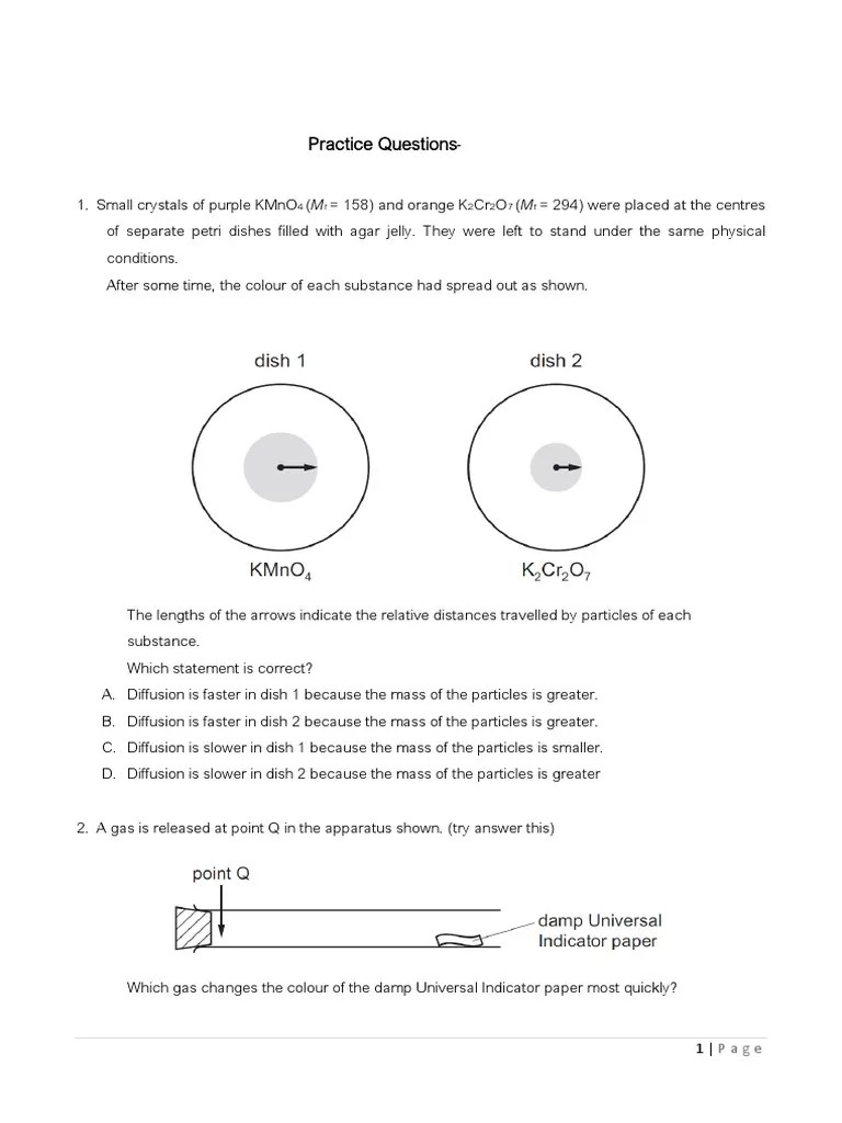 Particulate Nature of Matter | PDF | Gases | Statistical Mechanics