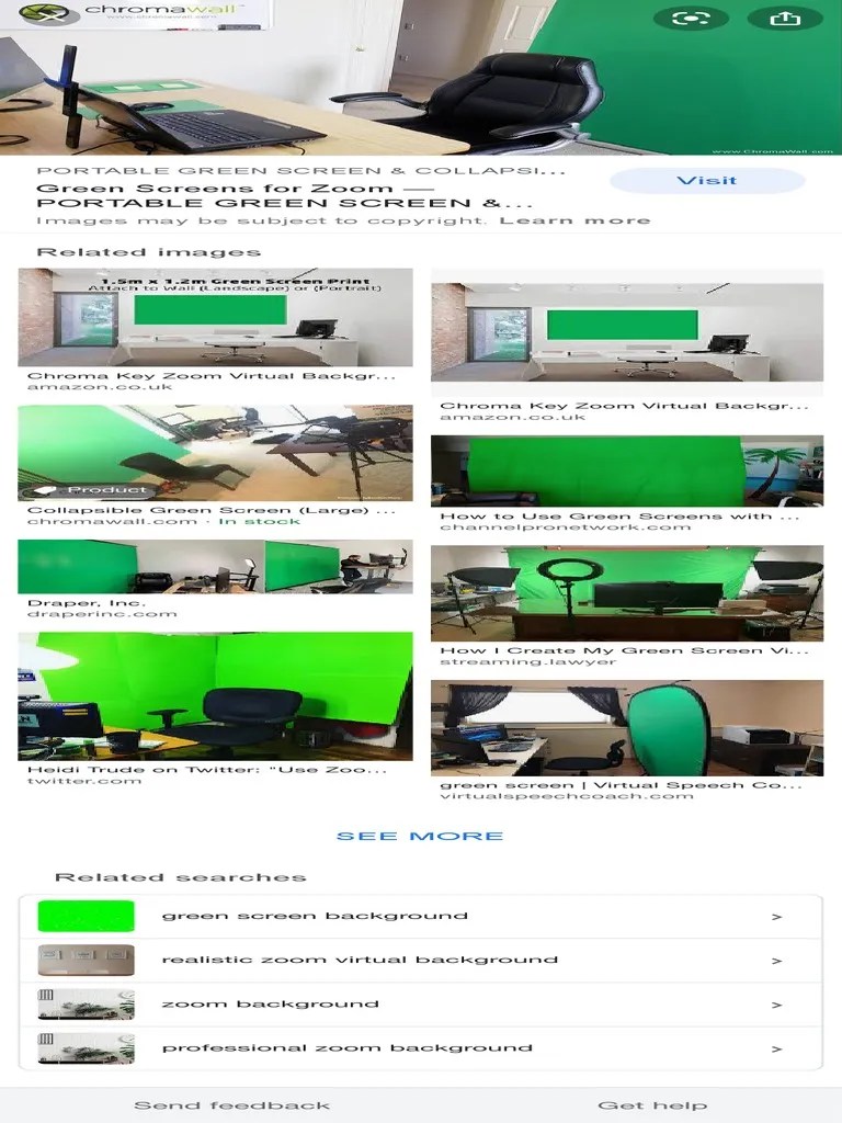 Zoom Green Screen Google Search PDF