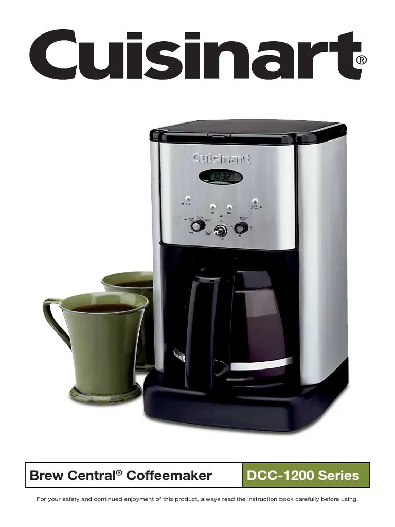 Cuisinart DCC 1200 PDF Coffee