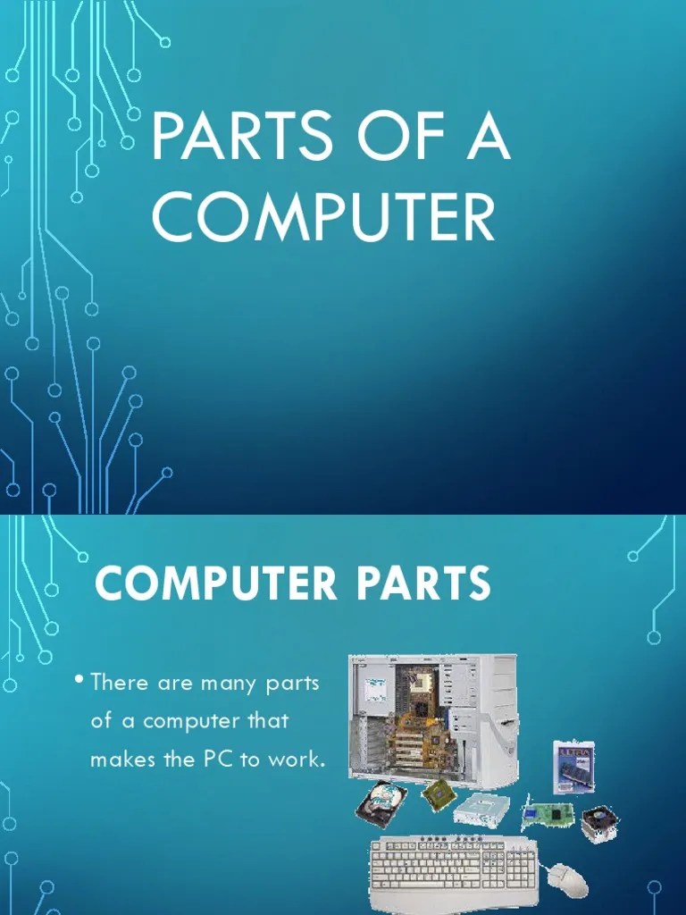 Computer Parts PDF Computer Data Storage Graphical User Interfaces