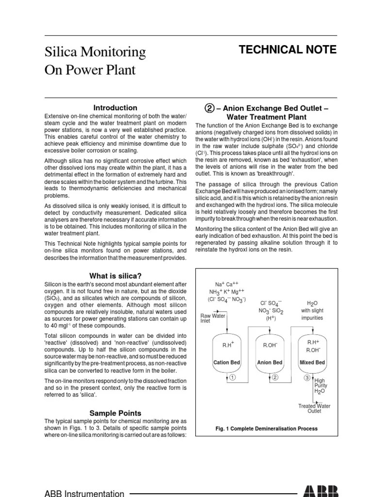 4 Silica in Boiler PDF Silicate Boiler
