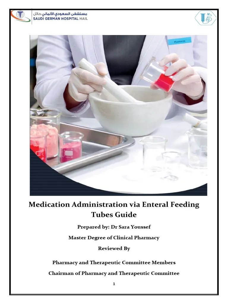 Medication Administration Via Enteral Tube Feeding Guide PDF Tablet