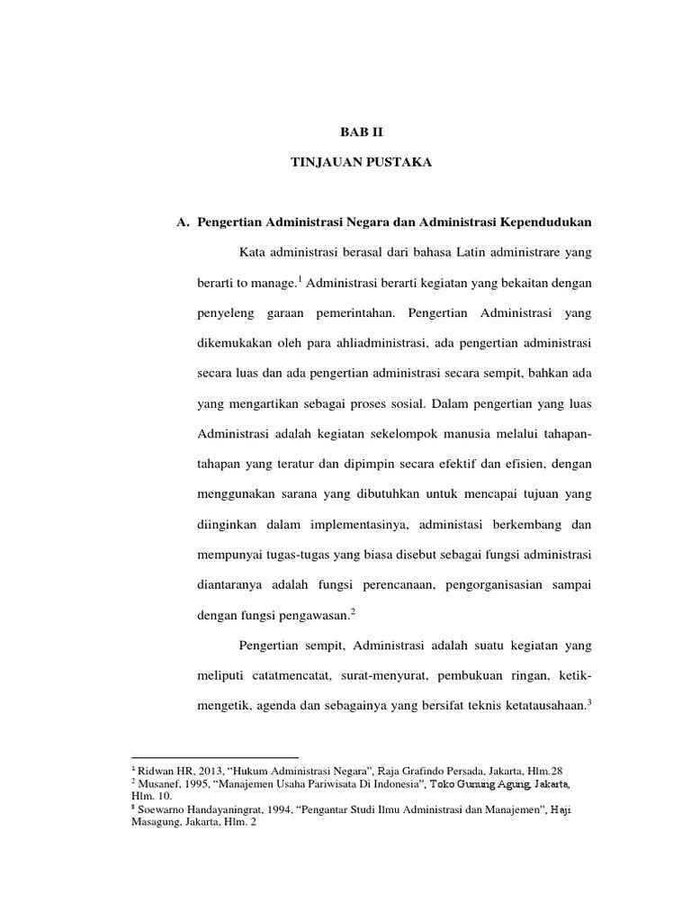 BAB II Administrasi Kependudukan | PDF