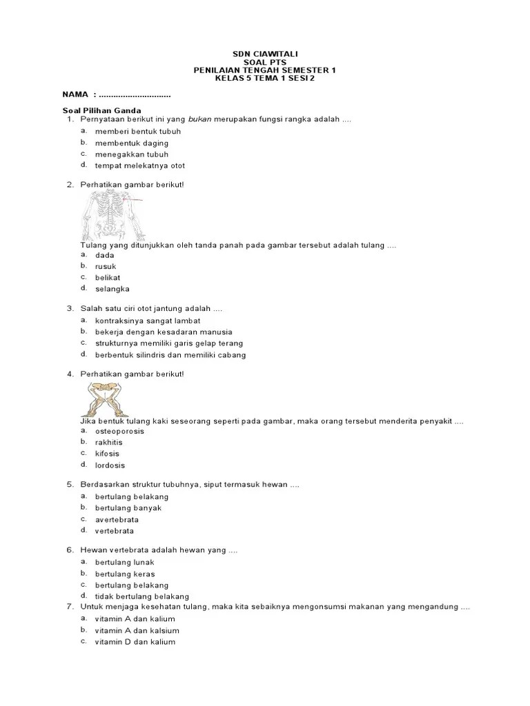KELAS 5 TEMA 1 SESI 2 | PDF
