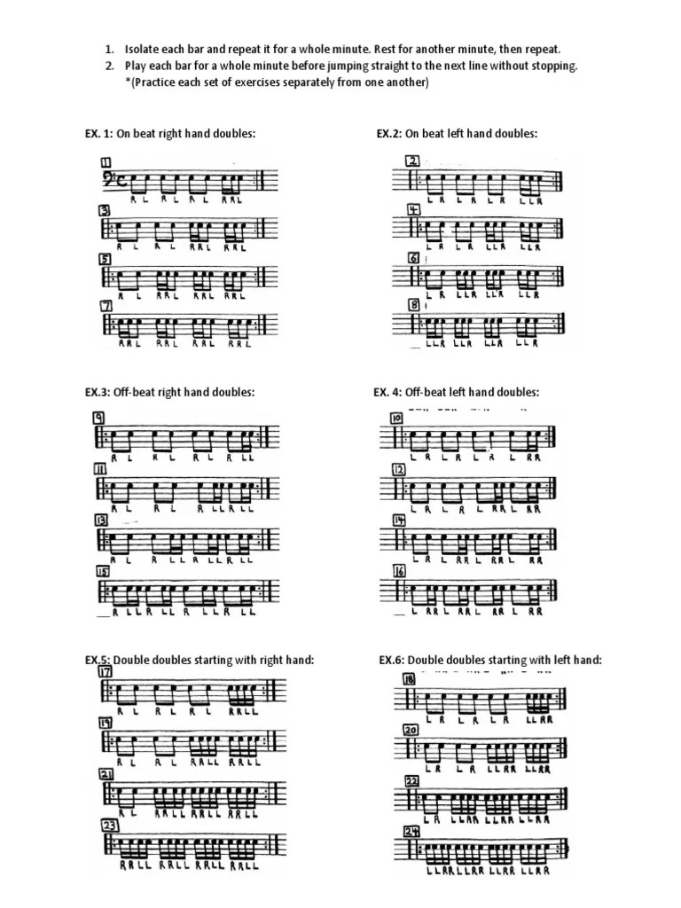 Snare Drum Exercises PDF