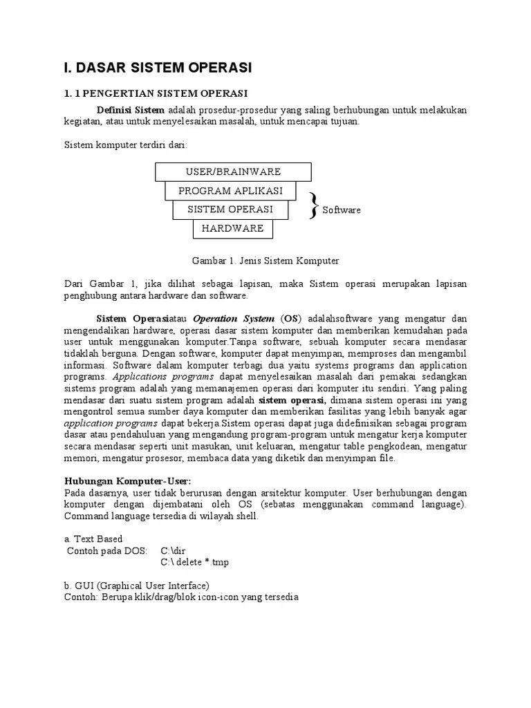 Dasar Sistem Operasi | PDF
