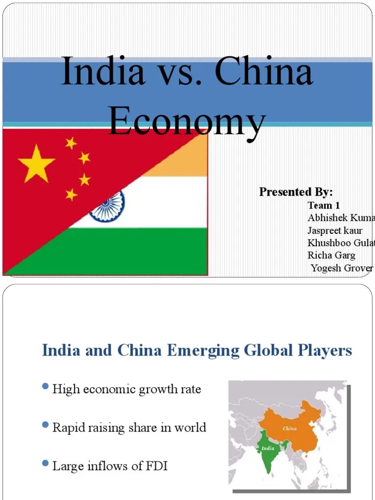 china vs india final ppt China International Politics