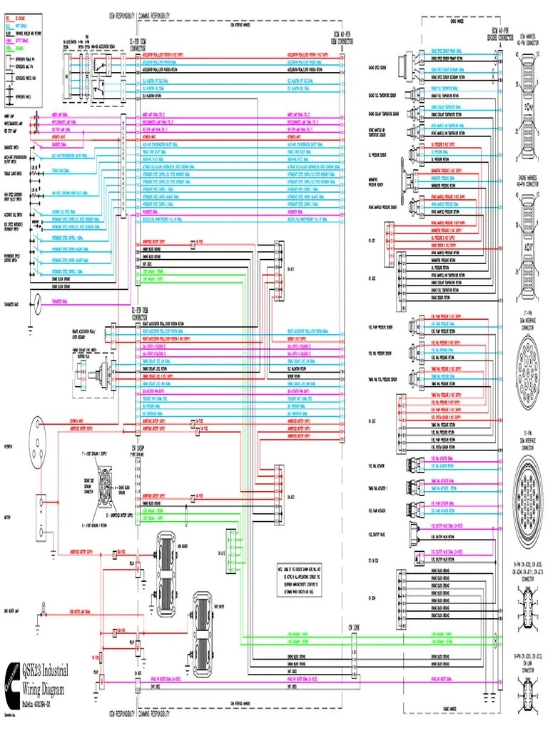 Qsk23 Industrial Wiring Diagram | PDF