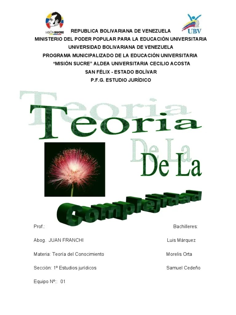 Teoria de La Complejidad Razonamiento inductivo Teoría