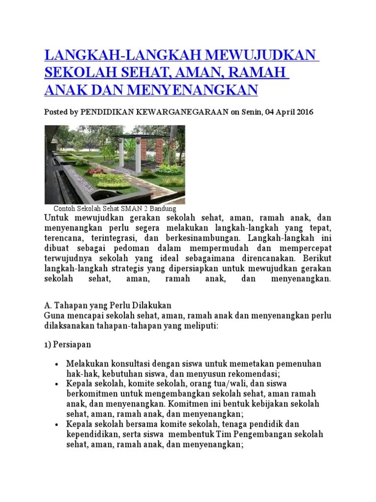 KEGIATAN SEKOLAH SEHAT | PDF
